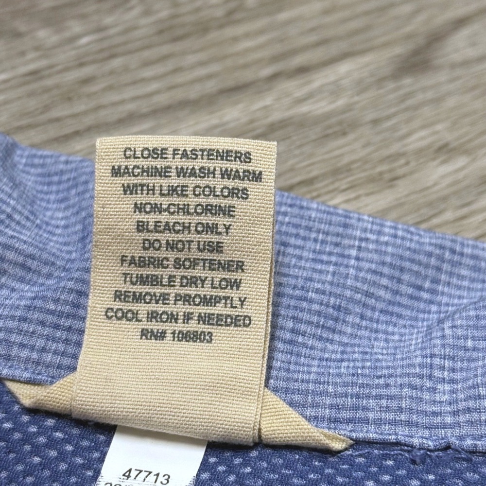 Duluth Trading Co Sol Survivor Tunic Vest Blue Stripe Full Zip Utility Size S - Picture 4 of 8